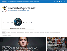 Tablet Screenshot of colombiasports.net